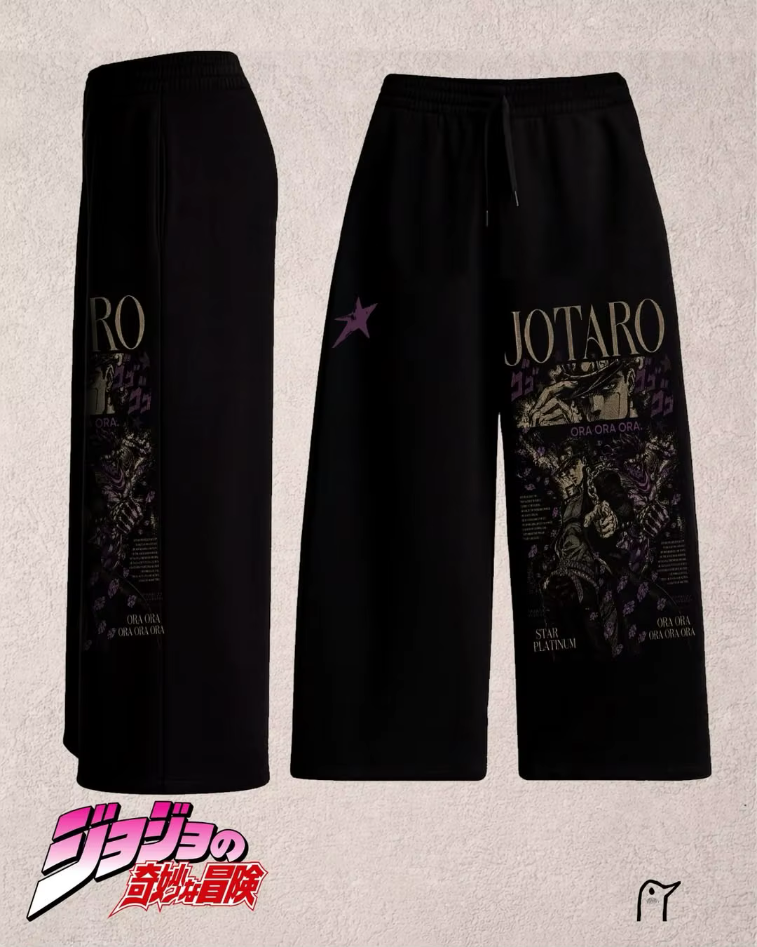 Pantalon Jojo Bizarre Adventure Y2k, pantalon baggy pour hommes, taille élastique, streetwear, hip h