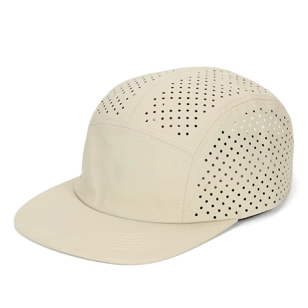 Casquette Perforée Légère à Cinq Panneaux pour Homme, Respirante, à vaccage Rapide, Protection Solai