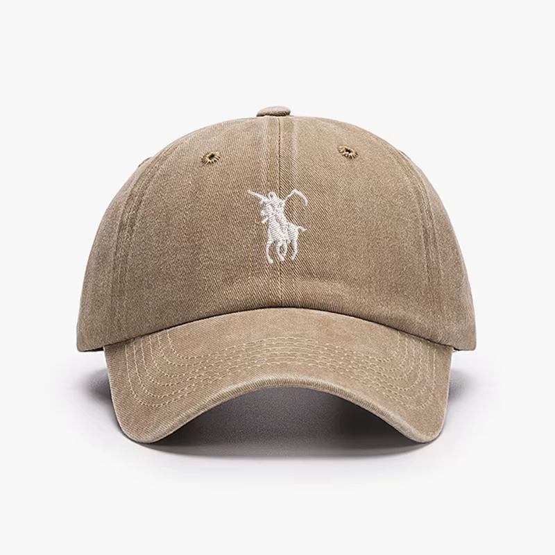 Casquette de baseball unisexe brodée Grim Reaper en coton délavé, réglable, décontractée, protection