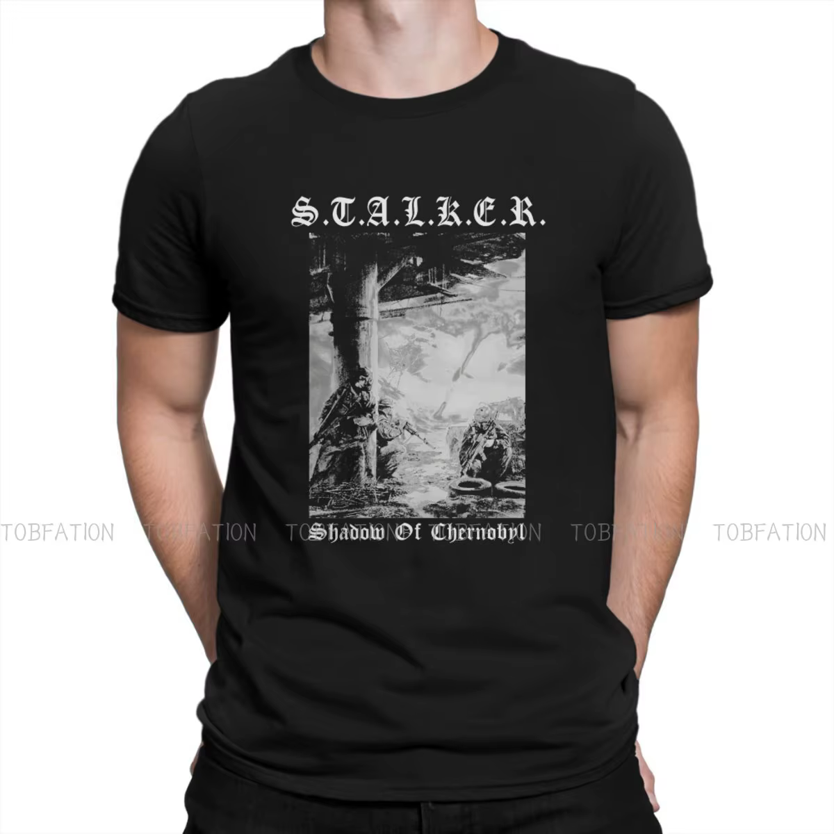 T-shirt spécial noir Stalker jeu confortable nouveau Design cadeau vêtements t-shirt à manches court