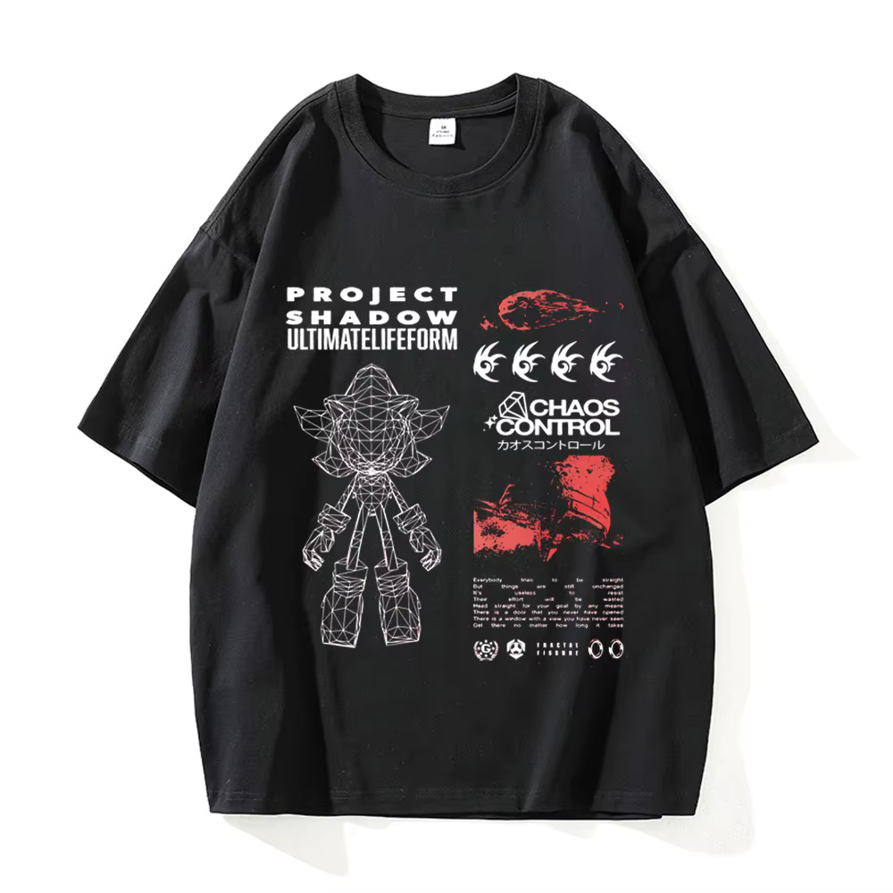 T-shirt en coton imprimé Shadelkasgehogs pour hommes, t-shirts basiques, cadeau d'anniversaire, mode