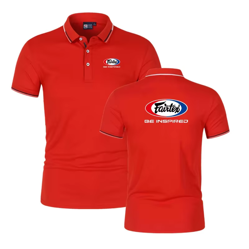 Polo à manches courtes uni Fairtex pour homme – Idéal pour le kickboxing, le Muay Thai, l'été, le st