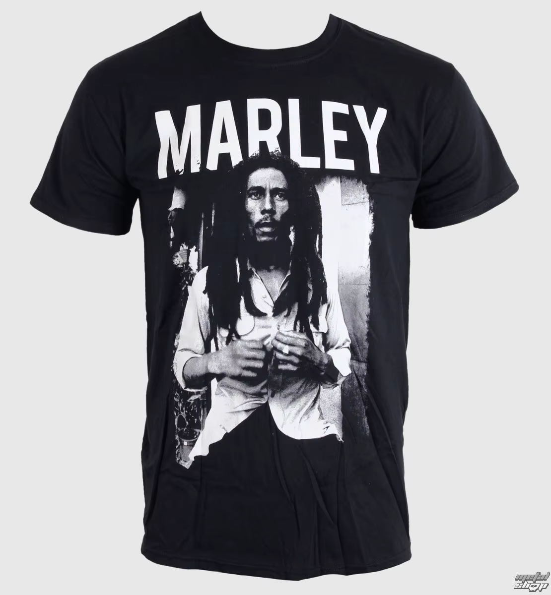 T-shirt unisexe avec portrait de Bob Marley, 100% coton, col rond, motif vintage de musique reggae, 