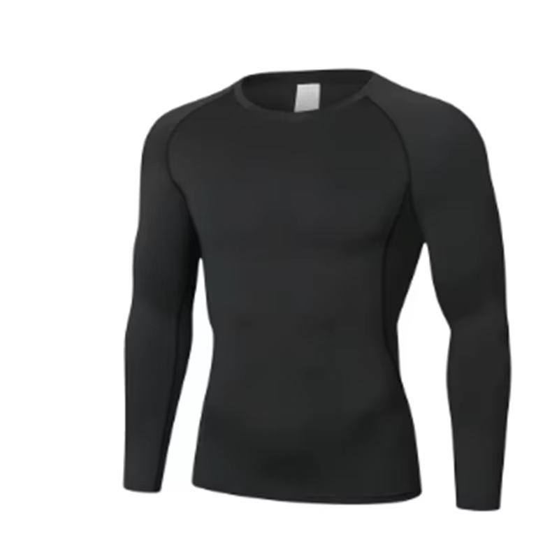 T-shirt homme course Sport T-shirt hommes Compression Fitness hauts T-shirt séchage rapide entraînem