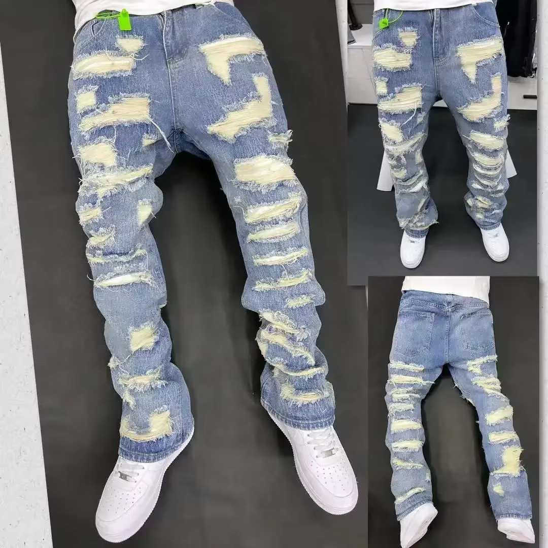 Jean Vintage de Style américain, pantalon en Denim résistant à la déchirure, coupe propre, histoire 