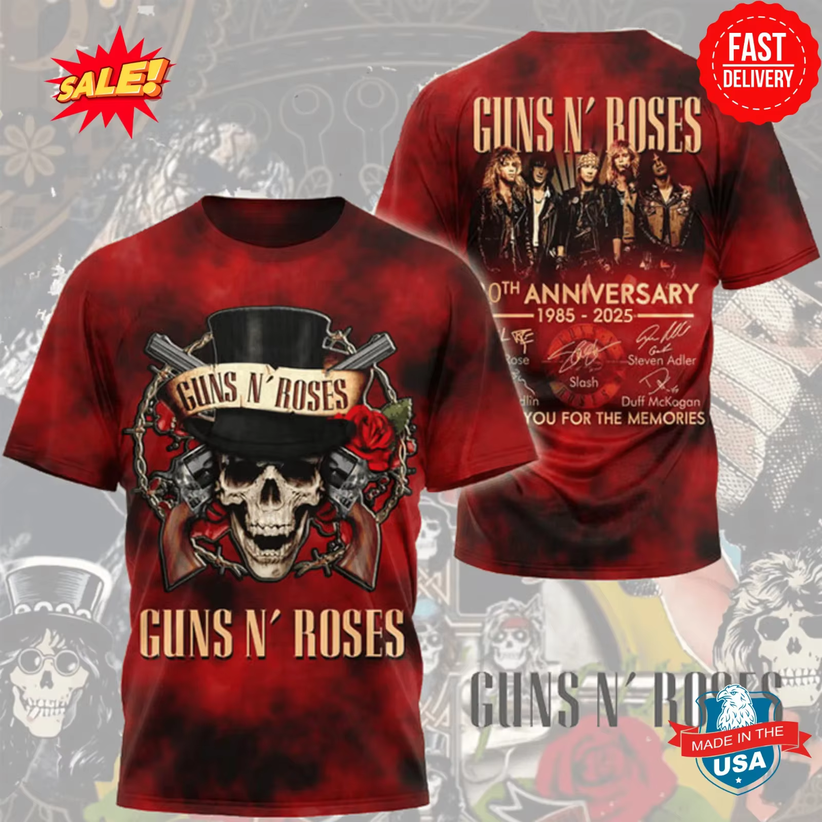 T-shirt imprimé 3D vintage du groupe de rock Van Halen, mode décontractée pour hommes et femmes, t-s