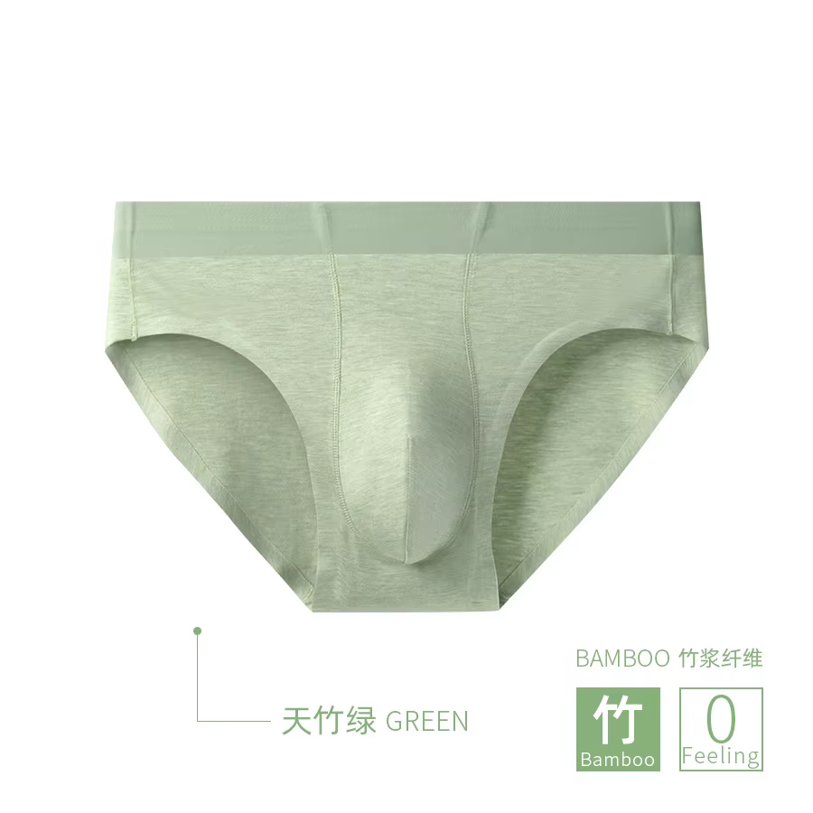 Slip Sexy pour hommes, sous-vêtements en Fiber de bambou, poche bombée, 10A, antibactérien, respiran