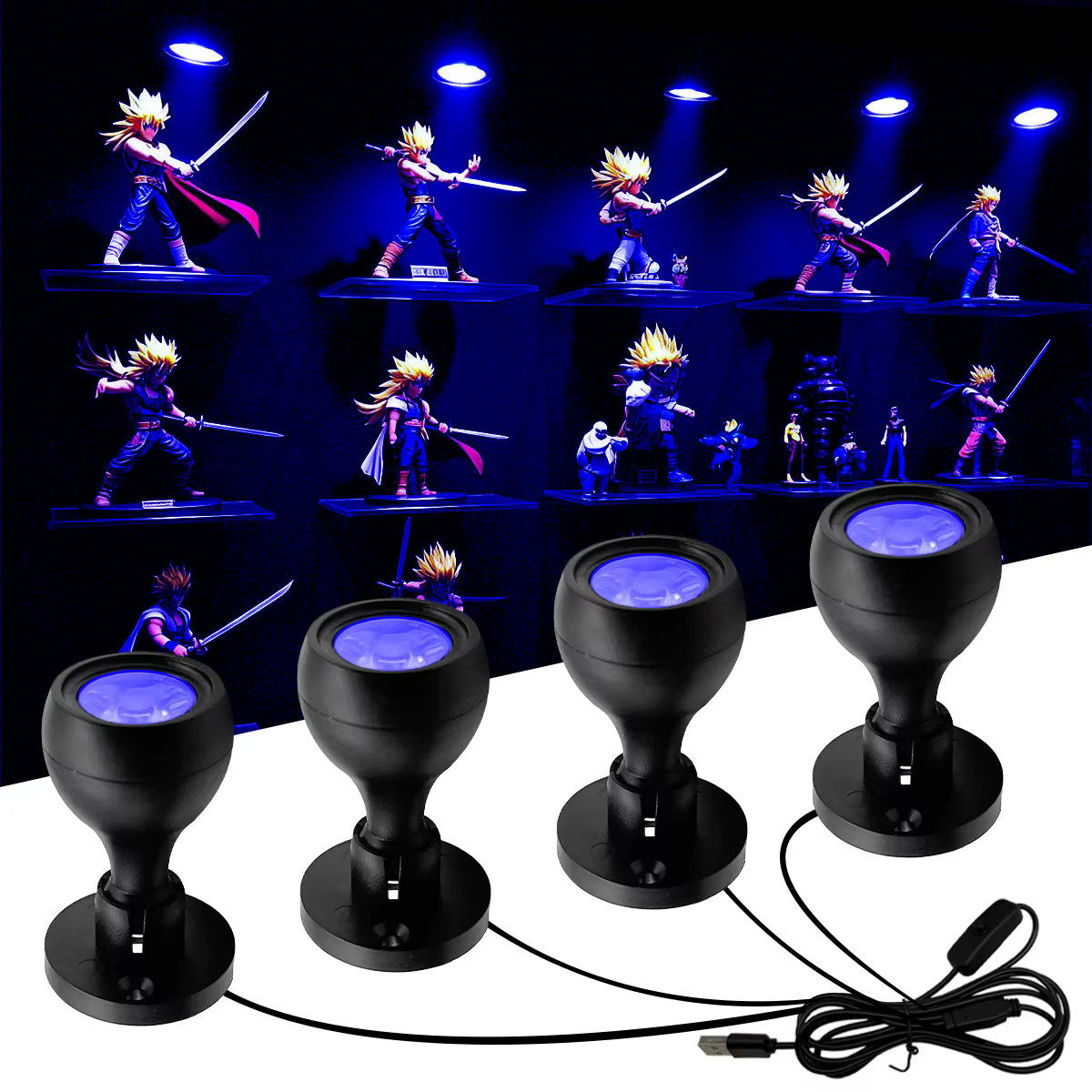 Mini lampe LED UV portable 5V pour vitrine à vin, cuisine, bijoux, éclairage fluorescent