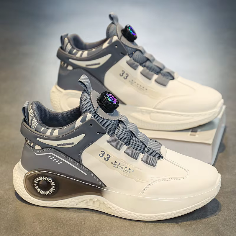 Baskets confortables coordonnantes pour hommes, chaussures à lacets, rotatives, durables, activités 