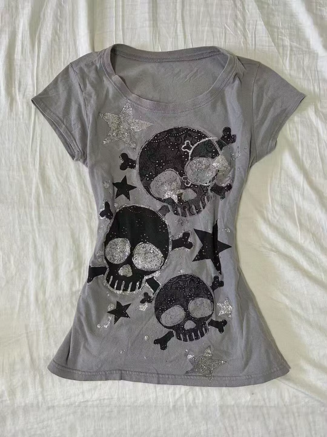 T-shirts pour femmes japonais Y2k, vêtements tendance des années 2000, hauts, imprimé graphique étoi