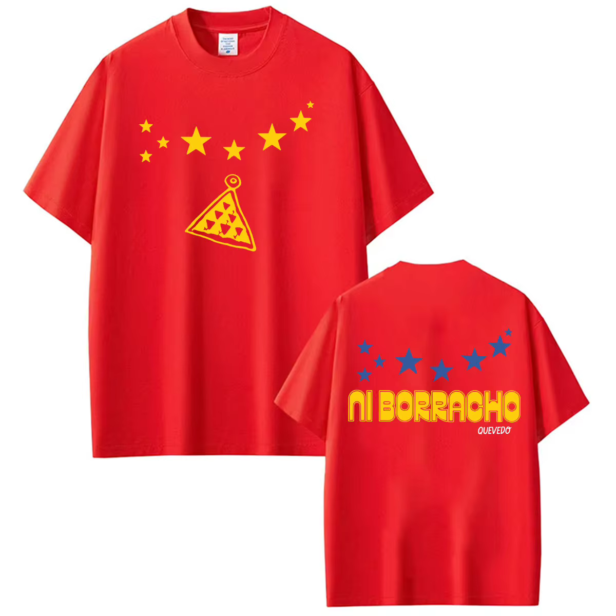 Quevedo EL BAIFO « NI BORRACHO » T-shirts imprimés pour hommes et femmes, T-shirt vintage Hip Hop cl