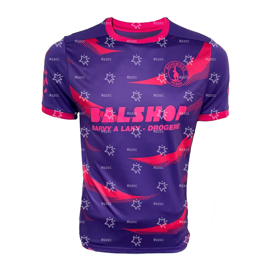 Maillot de football domicile Bohemians Prague 25-26, ensemble d'entraînement, cadeau pour les suppor