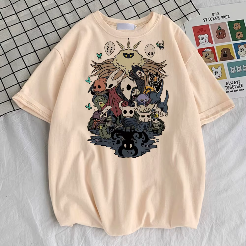Hollow Knight t-shirt adolescent hip hop rétro numérique Punk t-shirt Vintage femmes Punk anime