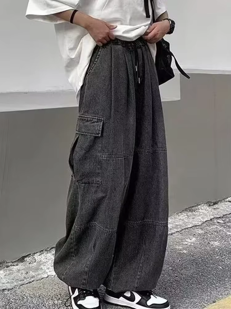 Baggy jean femmes surdimensionné Vintage Denim pantalon hommes rétro Harajuku jambe large jean décon