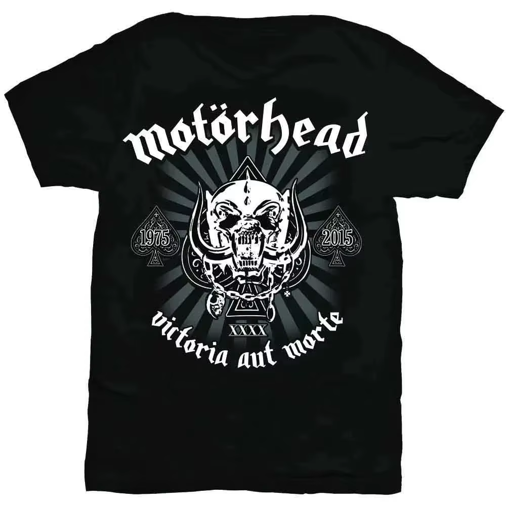 T-shirt unisexe en coton à manches courtes style bande dessinée groupe de rock Metal 2026 Motorhead,