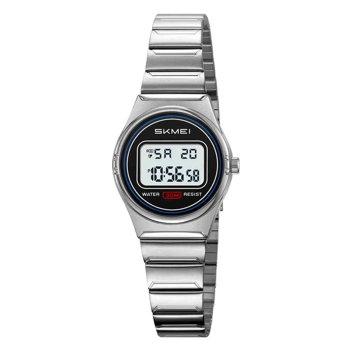SKMEI 2338 montre petites montres numériques en acier inoxydable femmes marques montres de luxe étan