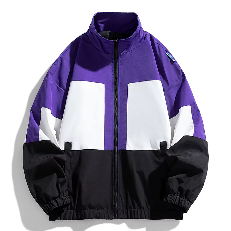 Una Reta Harajuku veste hommes printemps automne nouveau Hip hop couleur épissage manteau Streetwear