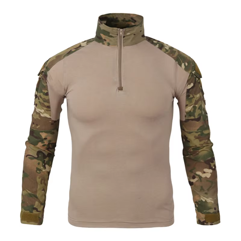 Nouveaux t-shirts tactiques de randonnée pour hommes, militaires, camouflage, manches longues, chass