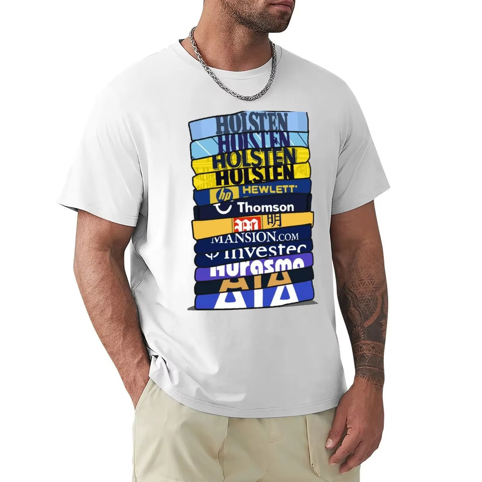 T-shirt Tottenham Away Stack, vêtements mignons, grandes tailles, chemises graphiques, sweat-shirt F