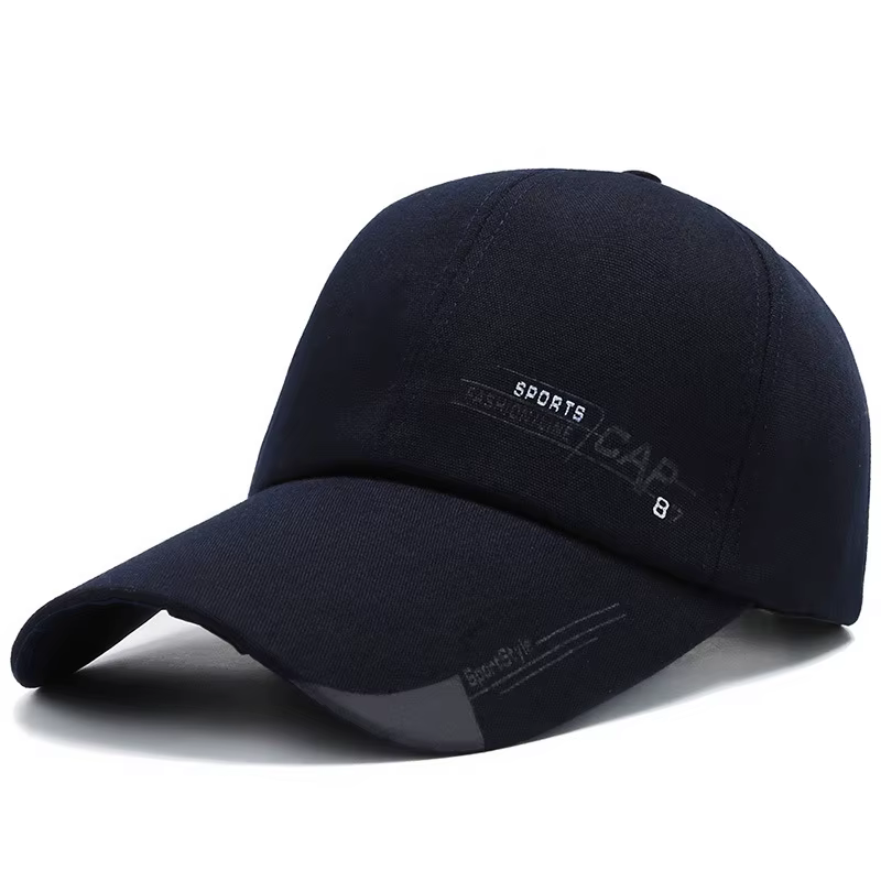 Casquette de baseball à longs bords pour hommes, toile imprimée, langue de canard simple, sports de 