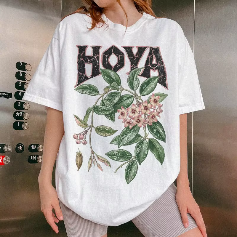T-shirt Hoya Plant, T-shirt Fleur Hoya Carnosa, T-shirt Botanique, T-shirt Plante Variée, T-shirt Pl