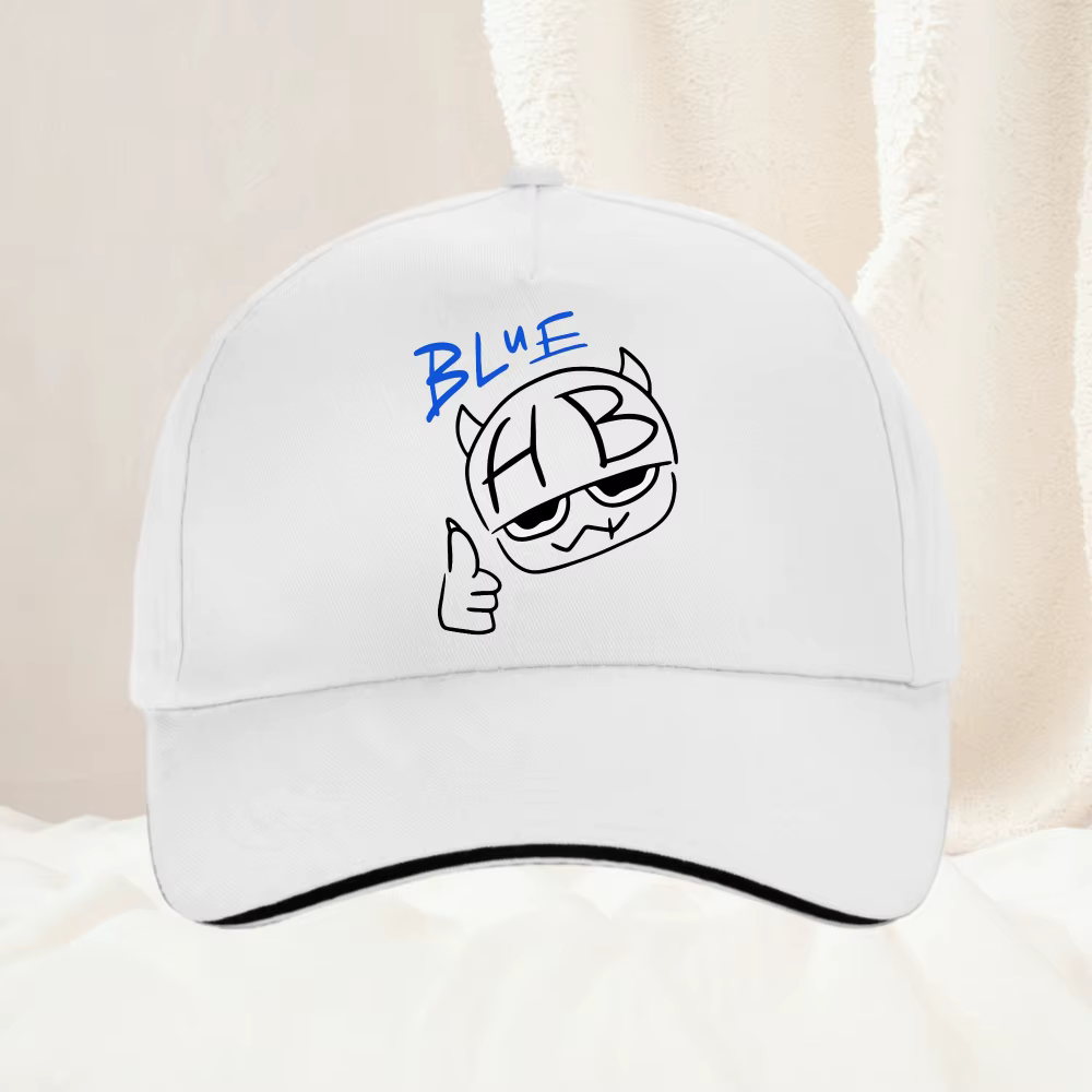 Casquette de baseball bleue Hannah Bahng HB pour hommes et femmes, casquette de baseball réglable, à