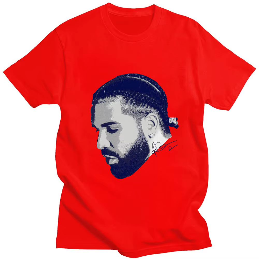 T-shirt unisexe à manches courtes imprimé Wared Drizzy Proximité, Économie hip hop, Streetwear popul