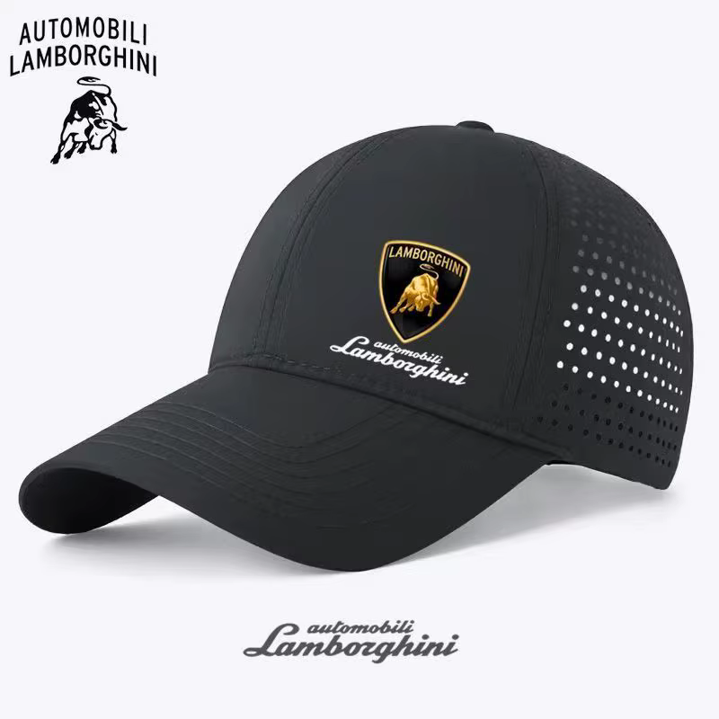 Casquette en maille respirante Lamborghini pour le cyclisme en plein air au printemps et en été, cas