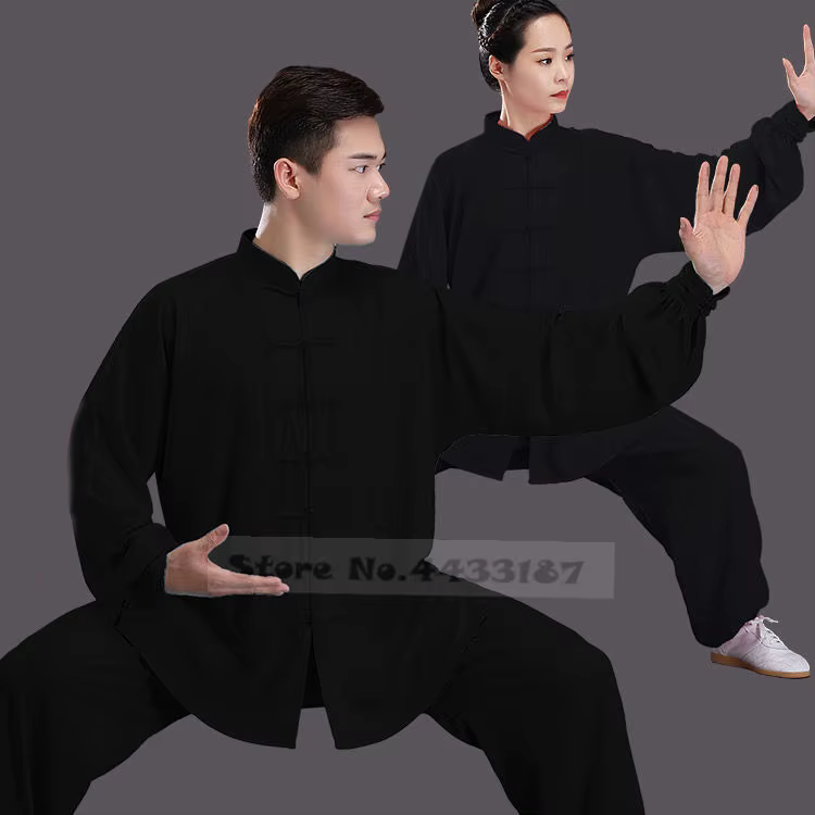 Vêtements amples chinois traditionnels Tang, vêtements Kung Fu rétro Oriental unisexe Tai Chi taille