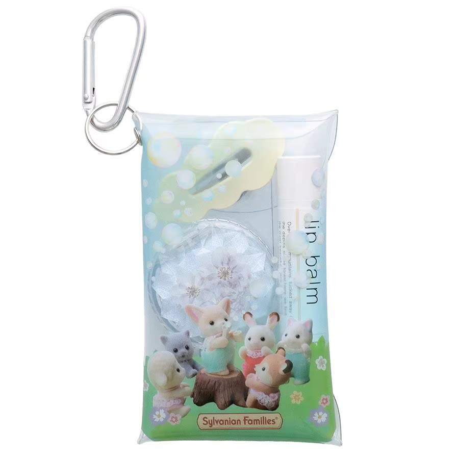 Porte-clés en peluche Flora Rabbit Peppermint Chocolate de Sylvanian Families, pendentif mignon pour