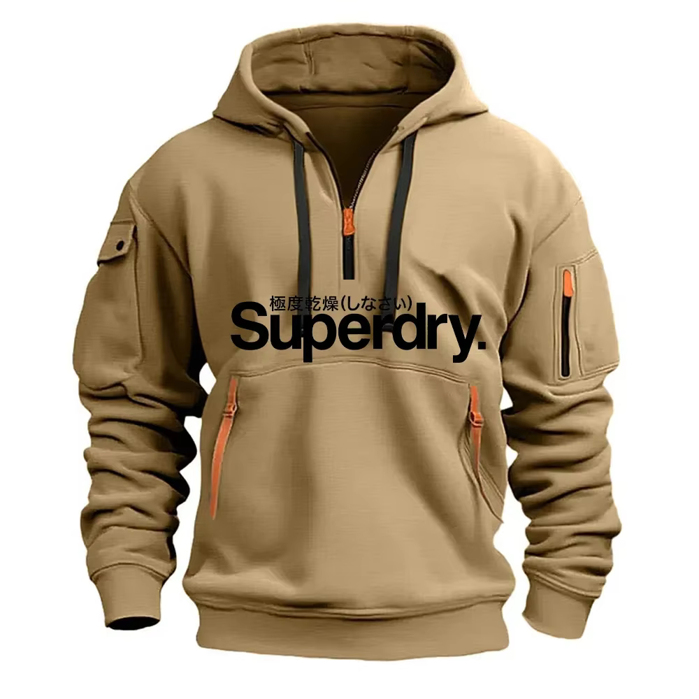 Sweat-shirt à capuche pour hommes, ample, à la mode, pour jogging en plein air et fitness, nouvelle 