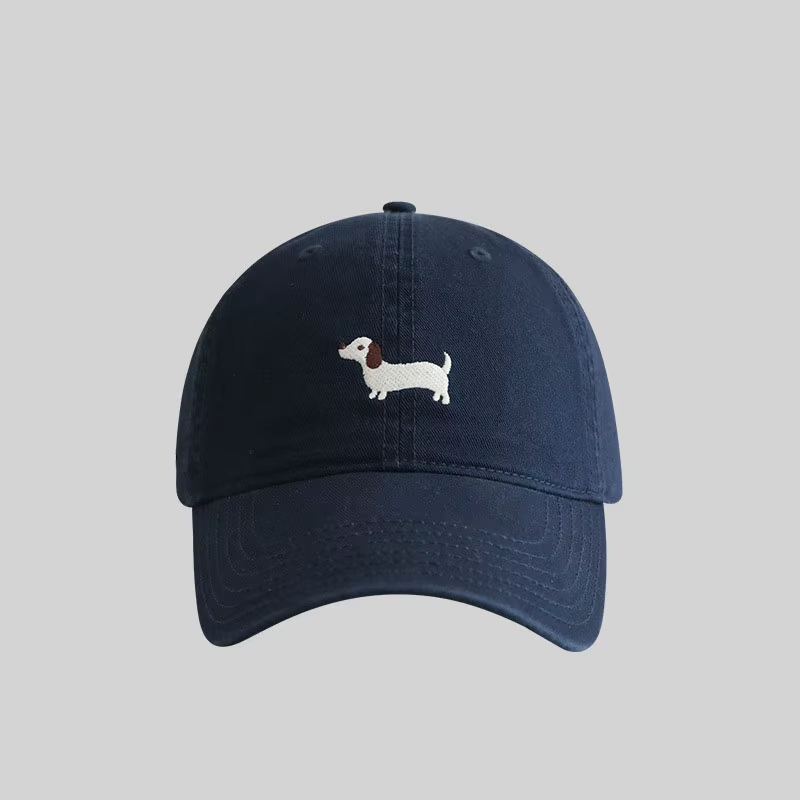Casquette de baseball brodée Teckel, douce, pour grandes tailles de tête, avec protection solaire po