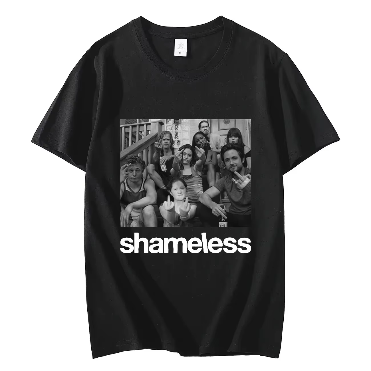 T-shirts graphiques TV Play Shameless pour hommes et femmes, style oversize, vintage, à manches cour