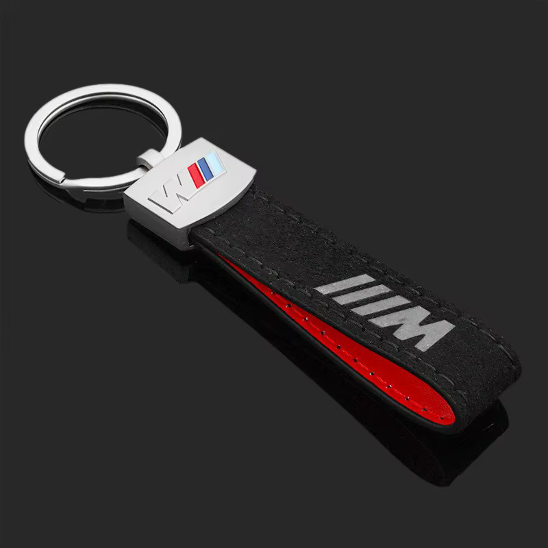 Porte-clés logo M en cuir et métal, emblème de voiture pour BMW X1 X3 X4 X5 E46 E90 F20 E60 E39 F10 