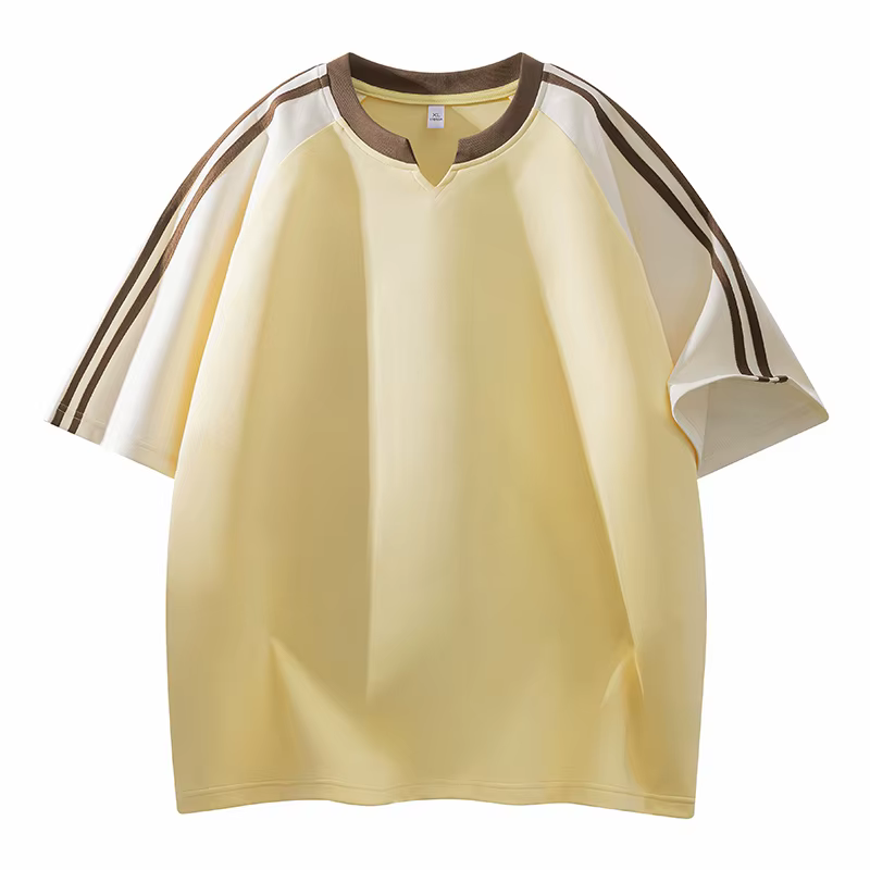 Nouveau T-shirt décontracté à manches courtes pour homme, style streetwear, coupe ample, tissu doux,