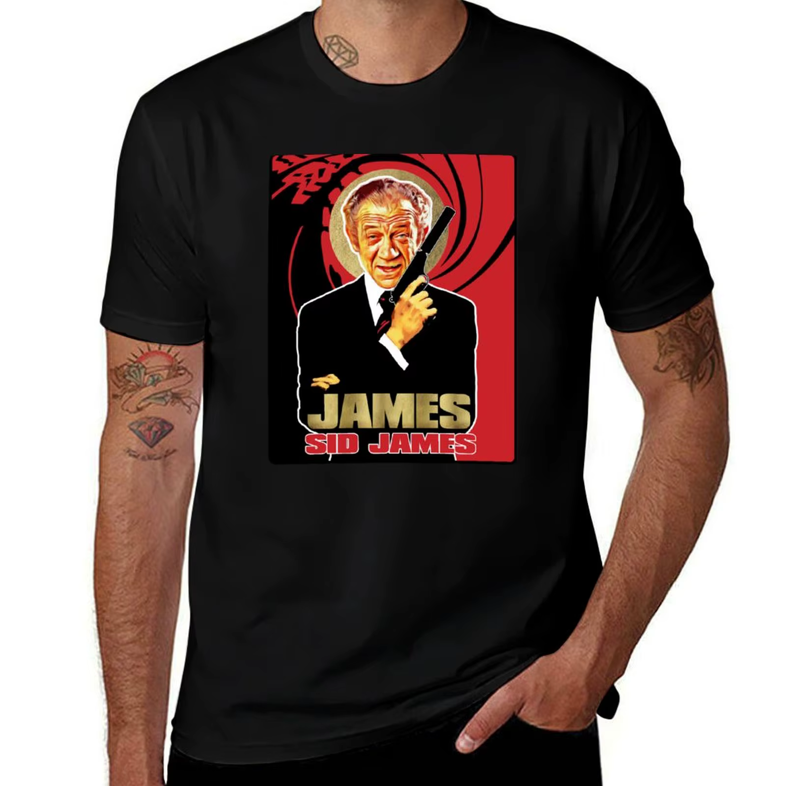 T-shirt graphique en coton pour hommes, James Sid, James Anime Figures, Blue Archive Man, Économie g