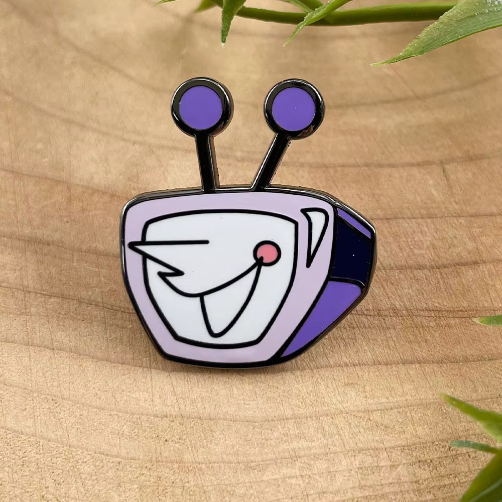 Dessin animé Tv Tenna broche jeu de rôle Deltarune Badge en métal mignon Anime mode broche sac à dos