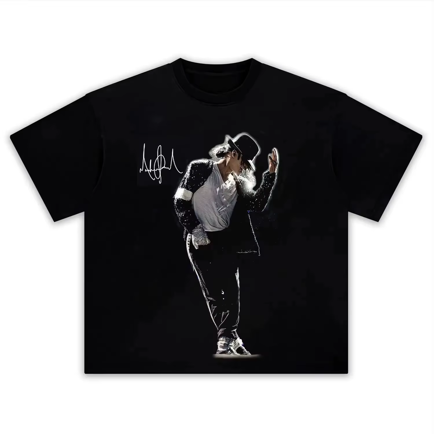 T-shirt à manches courtes pour hommes, 100% coton, avec portrait du chanteur MJ Michael Jackson, mod