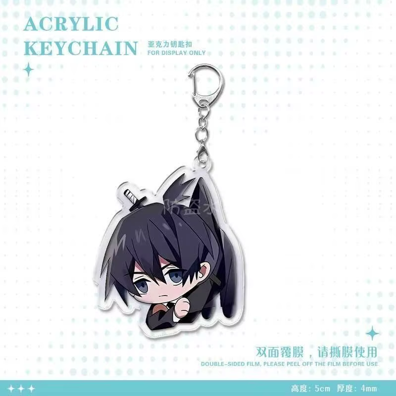 Porte-clés en acrylique Kawaii Chainsaw Man Makima Denji Power, accessoires de sac, produits périphé