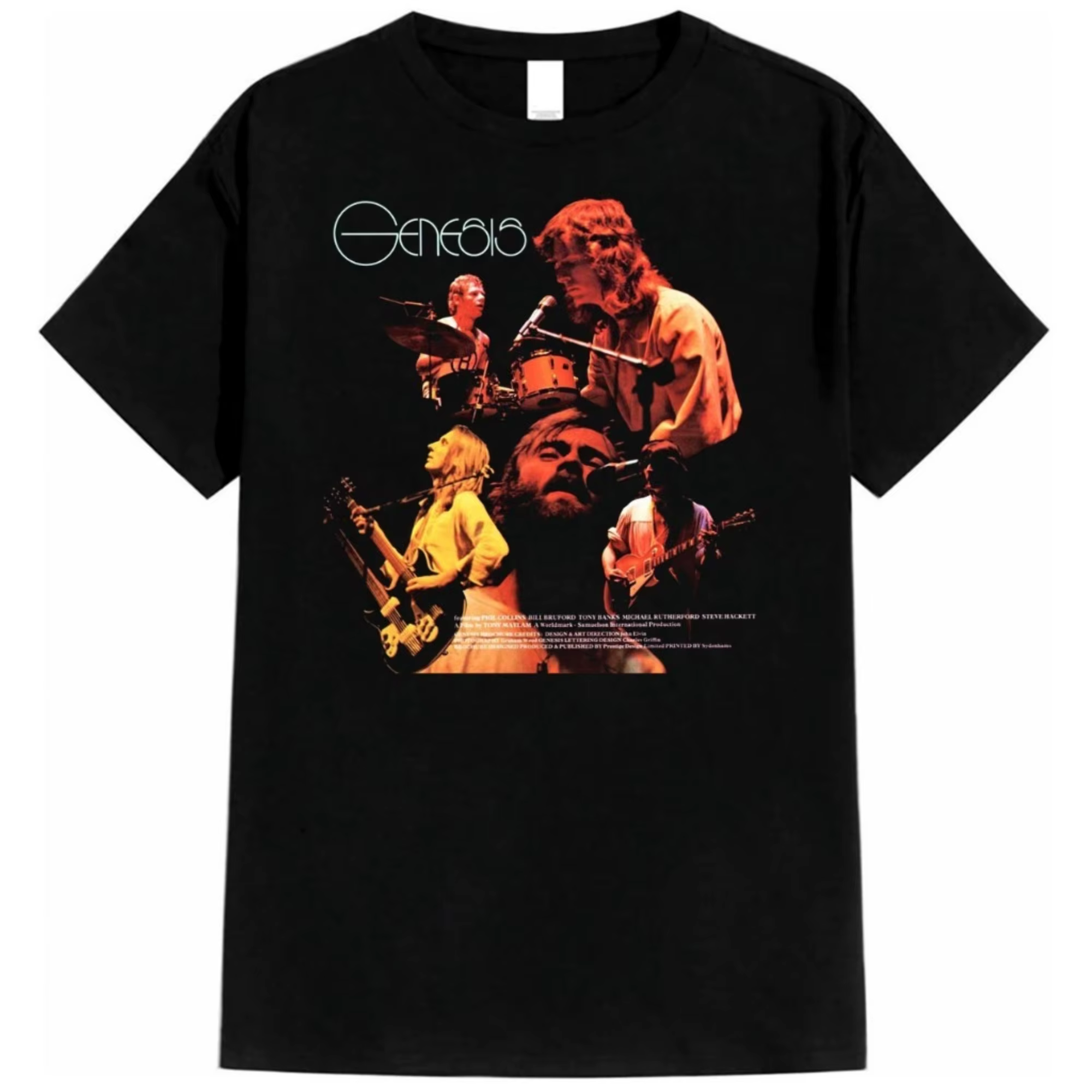 Alteru.co T-Shirt marchandise Musik Band GENESIS Dominique chemises à manches courtes décontractées 