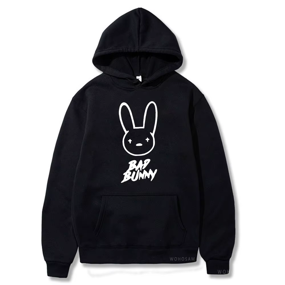 Sweat à capuche imprimé Bad Bunny pour hommes et femmes, sweat à capuche drôle, sweat-shirt Streetwe