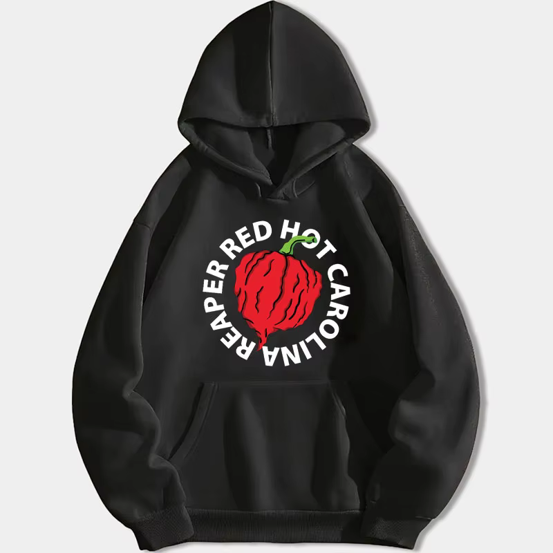 Pull à capuche à manches longues Carolina Reaper pour hommes et femmes, rouge drôle, chaud, décontra