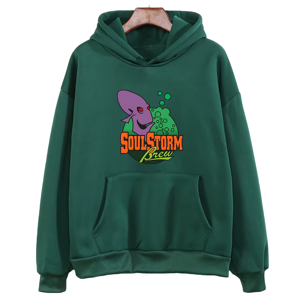 Oddworld-Sweat à capuche avec impression graphique, sweat-shirt doux, vêtements décontractés, impres