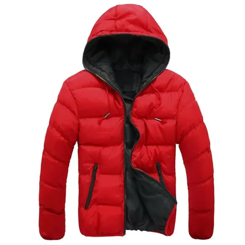 Manteaux chauds à capuche pour hommes, vestes thermiques d'hiver, coupe-vent d'extérieur, vêtements 