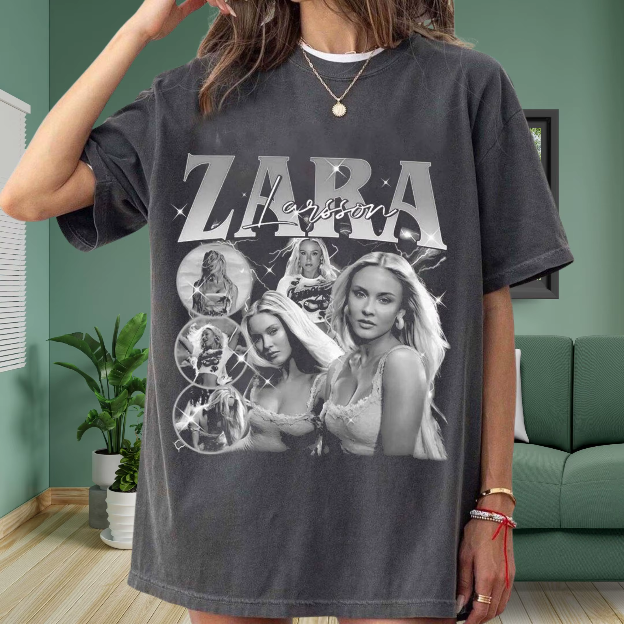 T-shirt inspiré de Zara Larsson, T-shirt pour fans de musique pop, T-shirt graphique esthétique rétr
