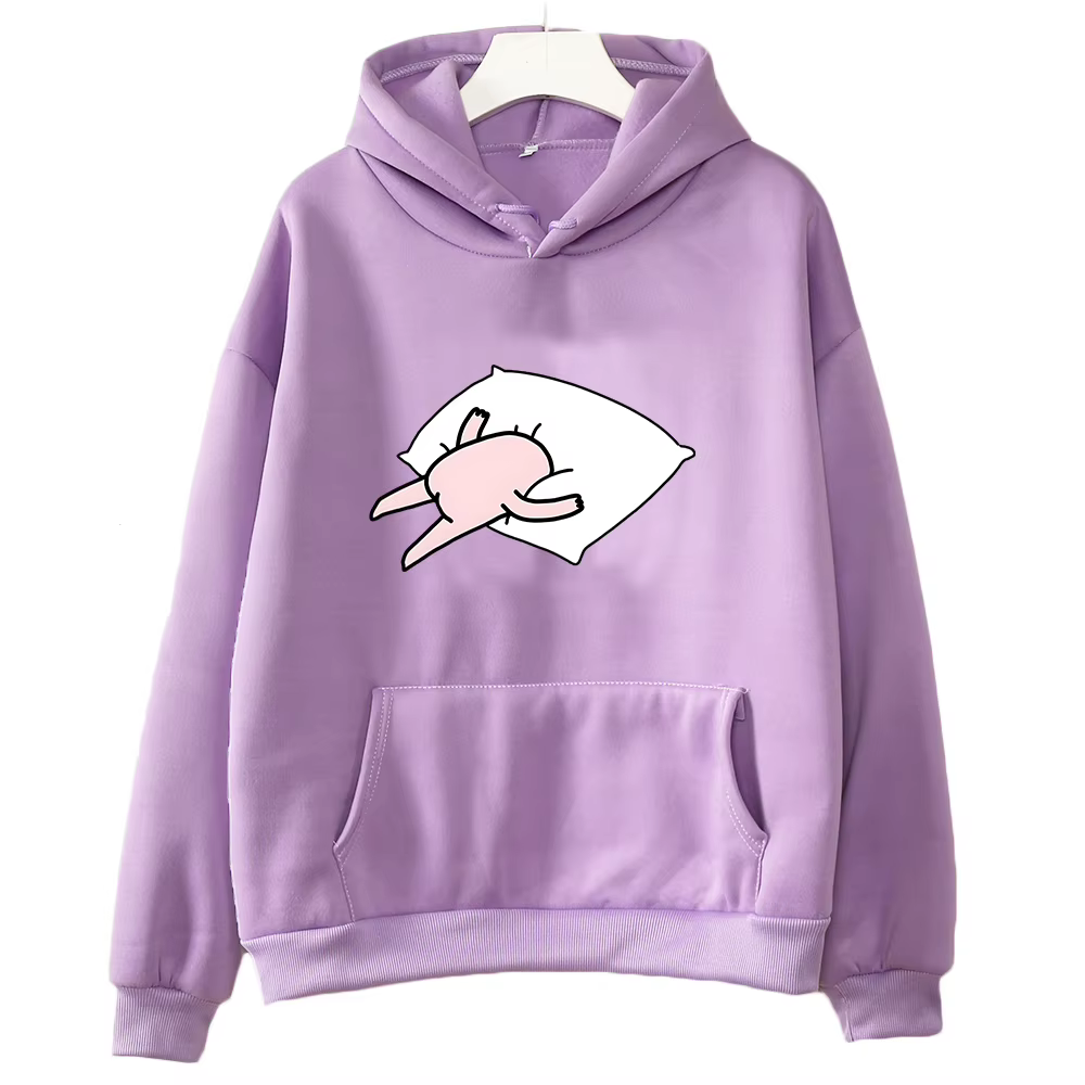 Ketnipz-Sweats à capuche College de dessin animé drôle, sweat-shirt avec poche, pulls à capuche déco