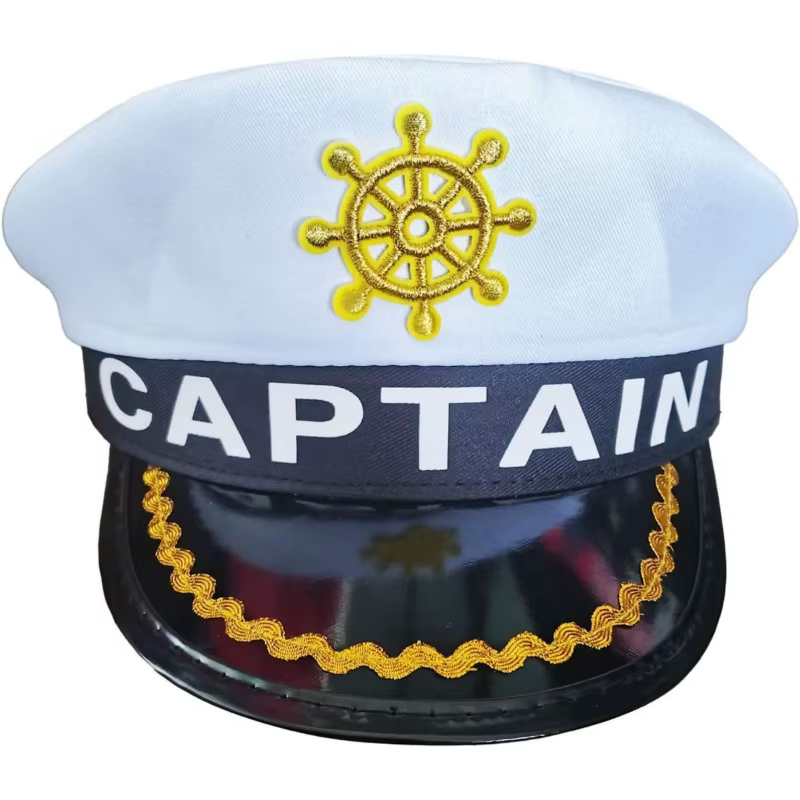Un chapeau de capitaine de marine, idéal pour les fêtes à thème, les jeux de rôle, les costumes, les