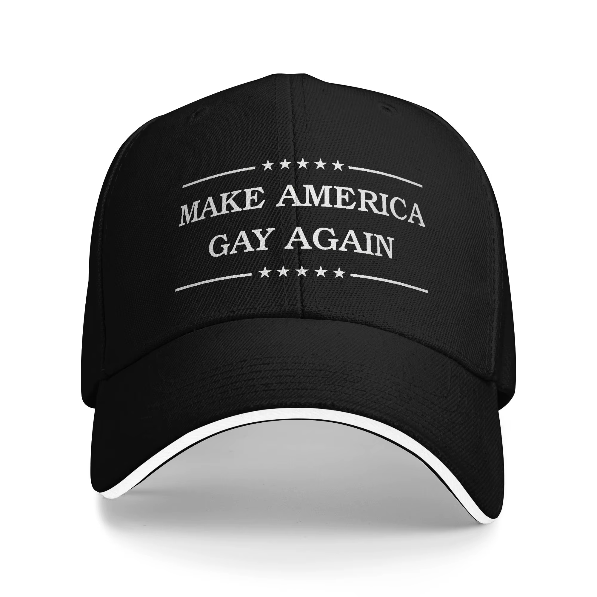 Casquette de baseball décontractée MAKE AMERICA GAY AGAIN, casquette de camionneur pour sports de pl