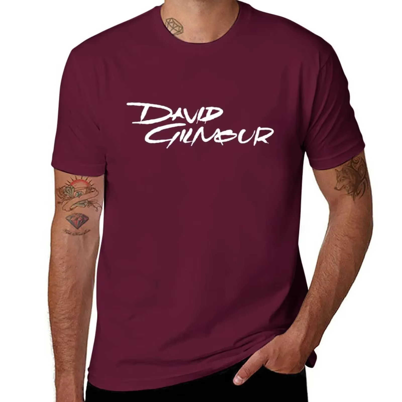 Gilmour David T-Shirt pour hommes, vêtements Hiphelicopter, vêtements esthétiques
