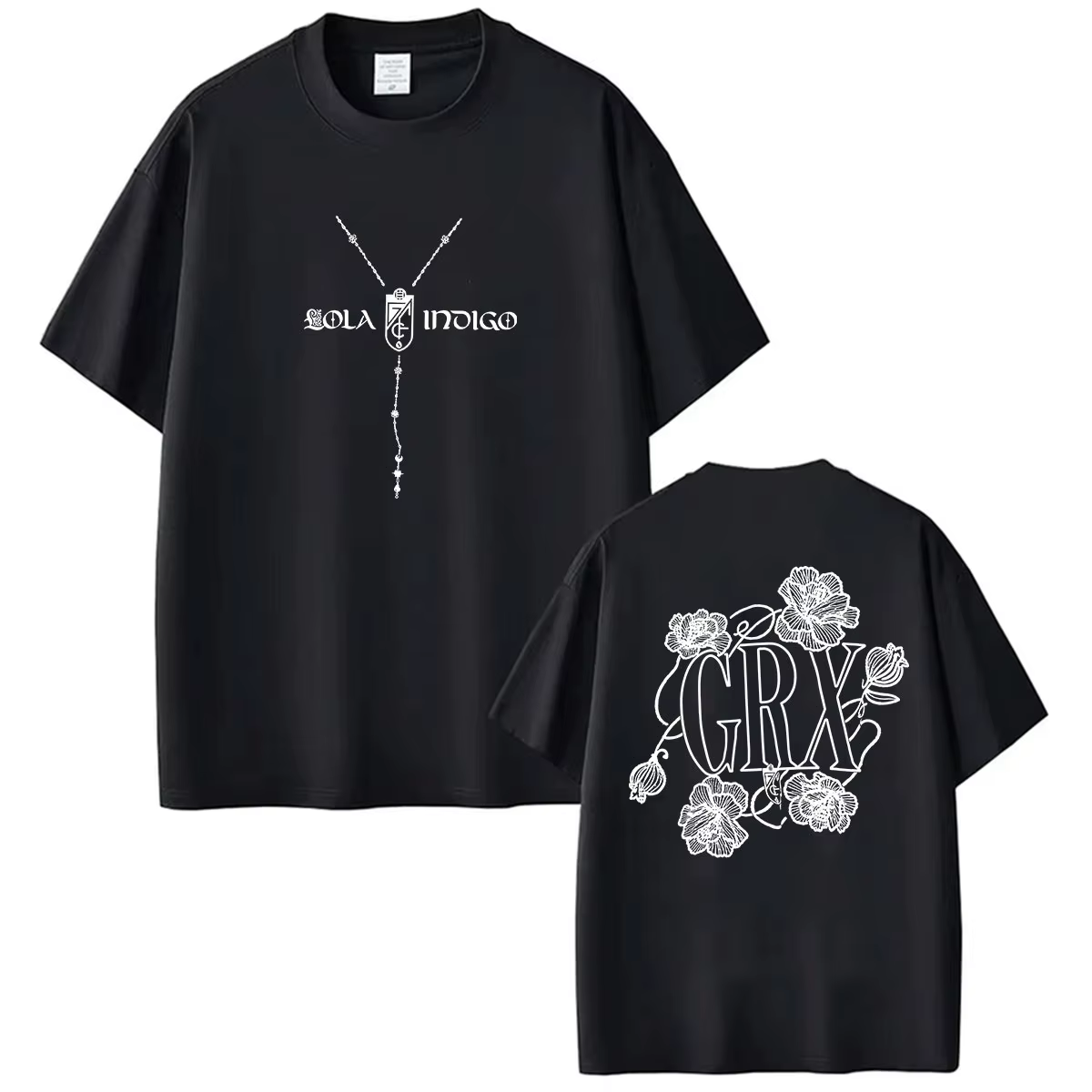 Nouveauté 2026 Lola Indigo GRX Tour Merch T-shirts imprimés double face pour hommes et femmes, T-shi